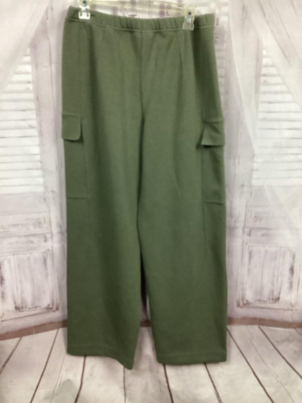 LULULEMON Double Knit Mid Rise Cargo Pants Green 8 - Picture 9 of 9